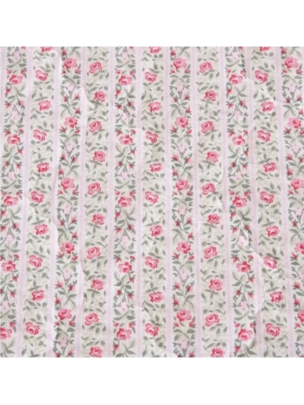 Pink Floral Striped KING 3 Pc. Quilt Set ~ 100% Cotton ~ Timeless All Seasons